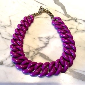 Marc by Marc Jacobs purple acrylic link necklace